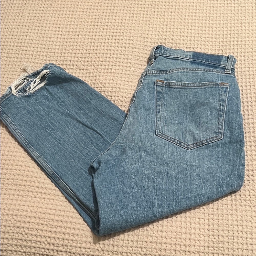 Abercrombie & Fitch The Ankle Straight Ultra High Rise